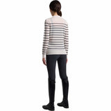 Cavalleria Toscana Damen Pullover Merino Stripe Jaquard FS26 Light Beige