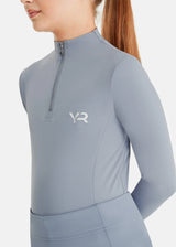 Aztec Diamond Young Rider Long Sleeve Baselayer Ash Blue