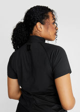 Aztec Diamond short sleeve Mesh Shirt Black