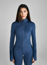 Aztec Diamond Define cropped fitted Jacket Azul