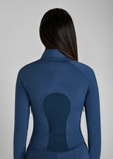 Aztec Diamond Define cropped fitted Jacket Azul