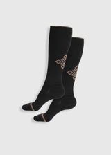 Aztec Diamond Socken Black/Nude 2 Pack