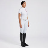 Cavalleria Toscana Damen Turniershirt Pop Art Print Competitions weiß S/S HW24