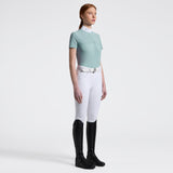 Cavalleria Toscana Damen Turniershirt S/S perforated Jersey Inserts light Green FS25