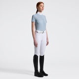 Cavalleria Toscana Damen Turniershirt S/S perforated Jersey Inserts hellblau FS25