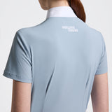 Cavalleria Toscana Damen Turniershirt S/S perforated Jersey Inserts hellblau FS25