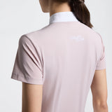 Cavalleria Toscana Damen Turniershirt S/S Perforated Inserts FS26 Light pink