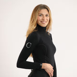 Carubina Equestrian Longsleeve Shirt CADOMI WINTER Black