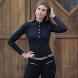 Carubina Equestrian Longsleeve Shirt CASOFIA Black