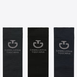Cavalleria Toscana Socken Jacquard Logo 3 Pack FS26 Logo
