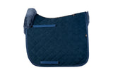Mattes Schabracke Dressur Cord Navy Lammfell komplett HW25