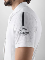 Equiline Herren Turniershirt Cooac Weiß FS25