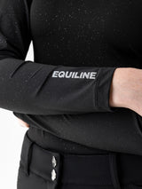 Equiline Damenshirt Careng Black Glitter HW24