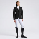 Cavalleria Toscana Damen Turniersakko Raw Cut Black FS25