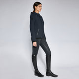 Cavalleria Toscana Perforated Jersey Hooded softshell jacket Navy