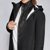 Cavalleria Toscana 3 Way Hooded Performance Jacket w/ detachable Puffer black