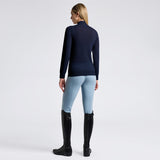 Cavalleria Toscana Damen Merinos Half Zip Turtleneck Sweater Navy FS25