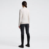 Cavalleria Toscana Damen Pullover Merino Half Zip FS26 Light Beige