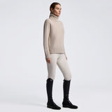 Cavalleria Toscana Damen Pullover Pure Wool Turtleneck HW26 Rainy Day