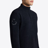 Cavalleria Toscana Herren Lambswool Half Zip Navy HW24