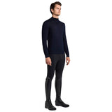 Cavalleria Toscana Herren Merinos Half Zip Turtleneck Sweater Navy FS25