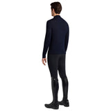 Cavalleria Toscana Herren Merinos Half Zip Turtleneck Sweater Navy FS25