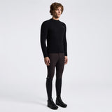 Cavalleria Toscana Herren Pure Wool Crew Neck Sweater HW26 Black