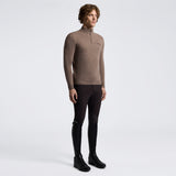 Cavalleria Toscana Herren Pure Wool Half Zip Turtleneck HW26 Brown