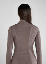 Aztec Diamond fitted Jacket Fawn