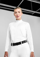Aztec Diamond long sleeve Mesh Shirt White
