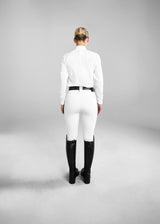 Aztec Diamond long sleeve Mesh Shirt White