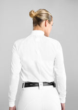 Aztec Diamond long sleeve Mesh Shirt White