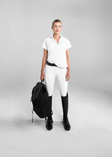 Aztec Diamond short sleeve Mesh Shirt White