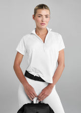 Aztec Diamond short sleeve Mesh Shirt White