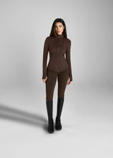 Aztec Diamond fitted Jacket Mocha