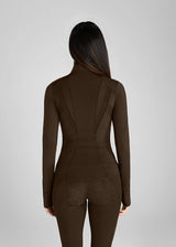 Aztec Diamond fitted Jacket Mocha