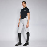 Cavalleria Toscana Damen T-Shirt Jersey Zip Polo Navy