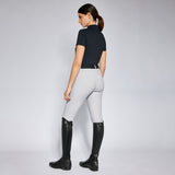 Cavalleria Toscana Damen T-Shirt Jersey Zip Polo Navy