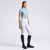 Cavalleria Toscana Damen Jersey S/S Training Polo w/Tufted Logo