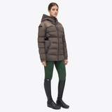 Cavalleria Toscana Hooded Nylon Puffer Jacke long dark chocolate