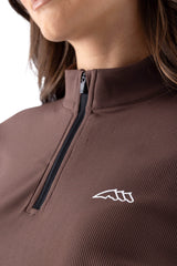Equiline Damen Pullover EQEBLE AW26 Cocoa Powder