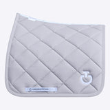 Cavalleria Toscana Dressurschabracke Diamond Quilted Lightgrey/ White FS25