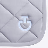 Cavalleria Toscana Dressurschabracke Diamond Quilted Lightgrey/ White FS25