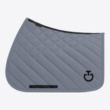 Cavalleria Toscana Springschabracke Diamonds and Lines Quilted HW26 Blaugrau