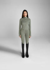 Aztec Diamond Define cropped fitted Jacket Sage