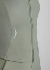 Aztec Diamond Define cropped fitted Jacket Sage