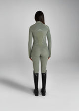 Aztec Diamond Define cropped fitted Jacket Sage