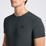 Cavalleria Toscana Herren Jersey T-Shirt w/3D Stamp Logo Grau FS25