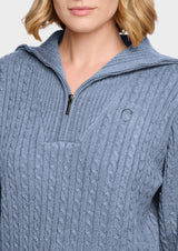 Samshield Damen Pullover Suzanne Twisted L/S HW26 Cashmere Blue