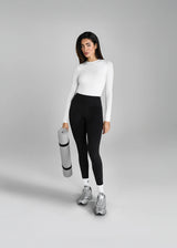 Aztec Diamond Premium Longsleeve Sculpt Top White